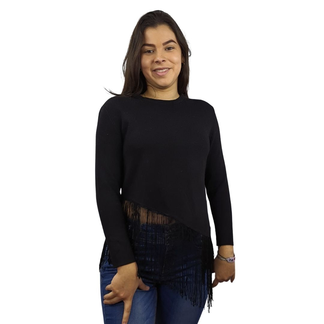 Blusa Vero Moda Negro Style GRADIENT L/S KNIT(VMC-MP)