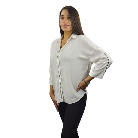 Blusa Vero Moda Blanco Style TOURIST LOVE 9/10 SHIRT(LL)