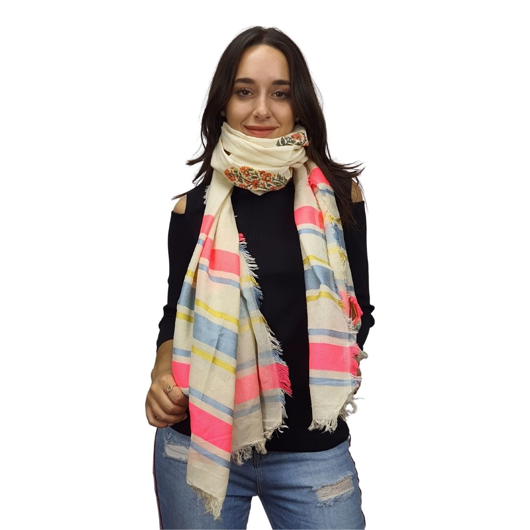 Pashmina Bufanda Rapsodia Davos Botanic Multicolor