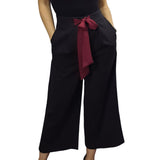 Pantalon Vero Moda Negro Style NICK 7/8 WIDE PANTS(VMC-FL)