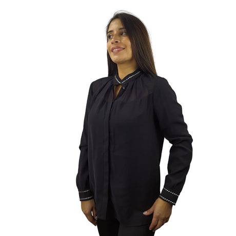 Blusa Vero Moda Negro Style SELENA L/S SHIRT(VMC-BT)