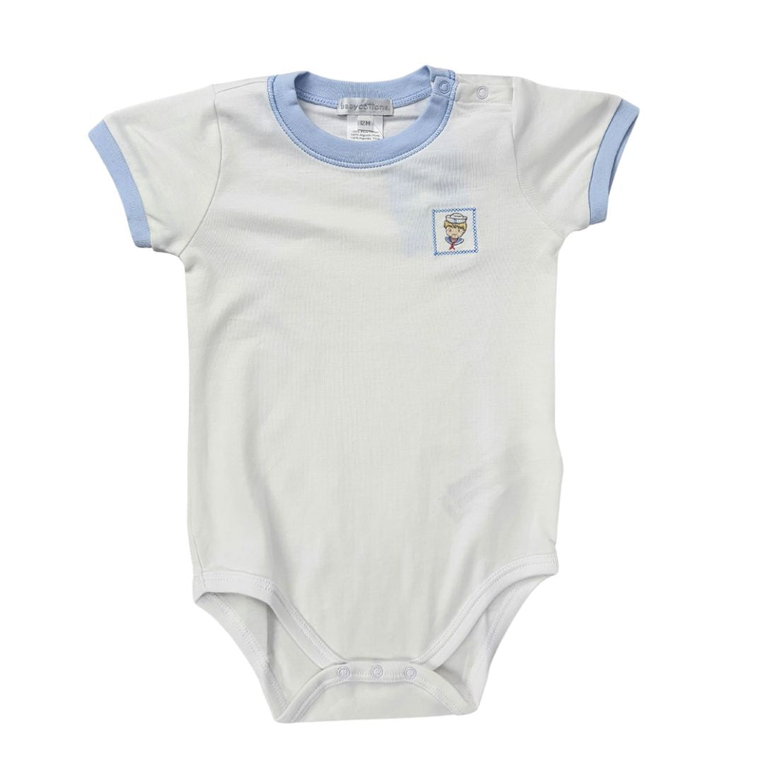 Body Babycottons T-Shirt Mc My Little Sailor B/Azul