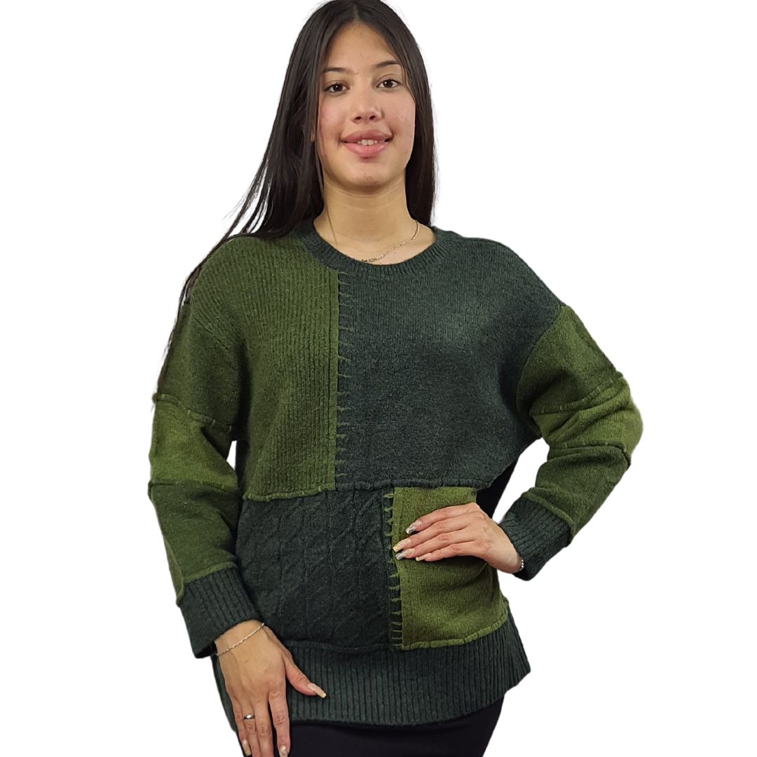 Sweater Vero Moda Verde Style PATE L/S KNIT(PF)