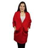 Blazer Vero Moda Rojo Style PENNY 7/8 SWEAT COAT(RN)