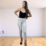 Jeans Vero Moda Gris Claro Style NOBLE 7/8 X-SLIM JEANS(TP)