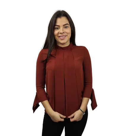Blusa Vero Moda Marrón Style KARAN 3/4 TOP(VMC-RN)