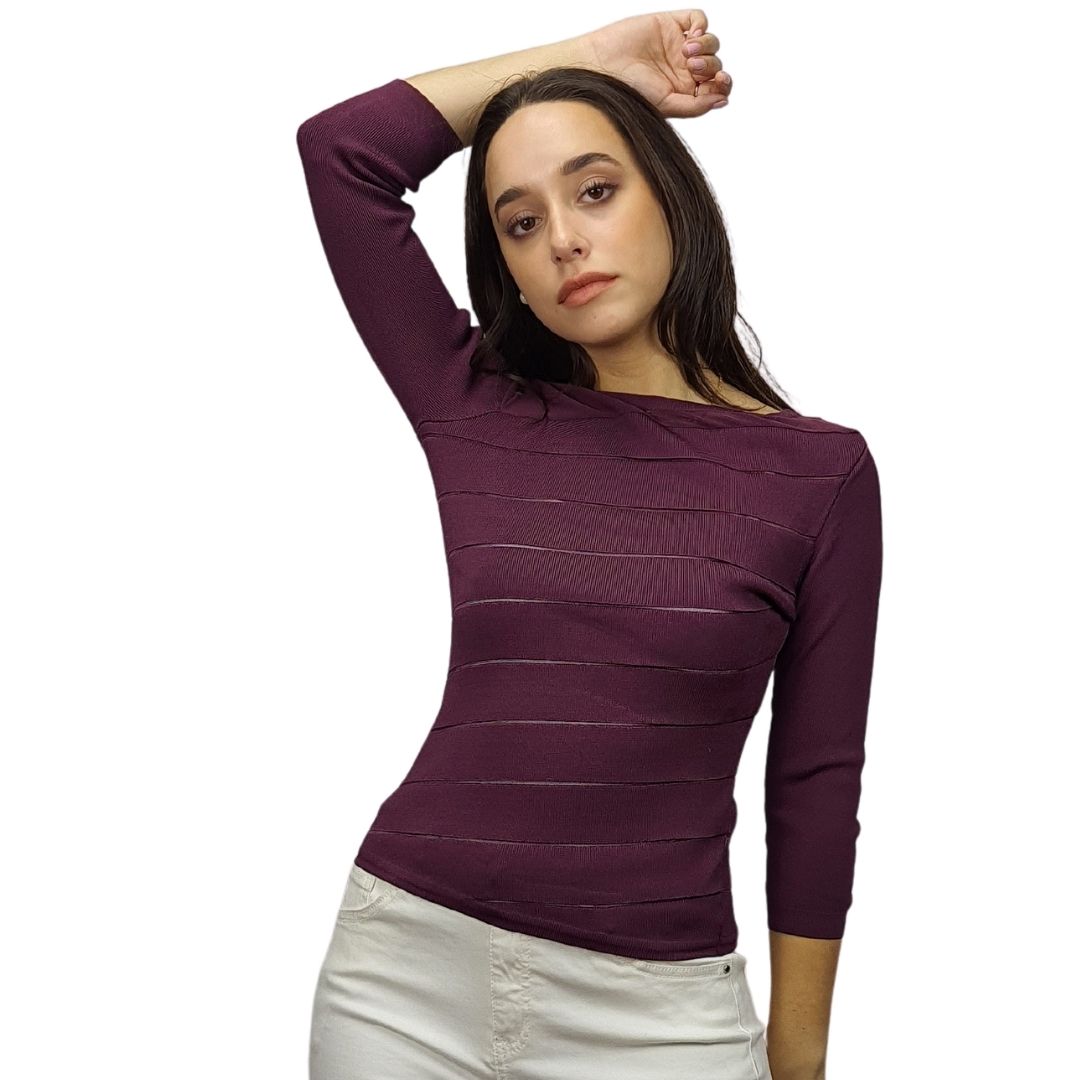 Sweater Vero Moda Morado  Style UEY L/S KNIT(VMC-UM)