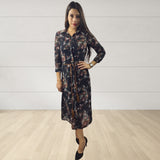 Vestido Vero Moda Negro Style LOGRONO 3/4 LONG SHIRT SET(VMC-NN)