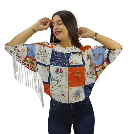 Blusa Vero Moda Beige Style ANGELINA BONDY 3/4 TOP(BJ)