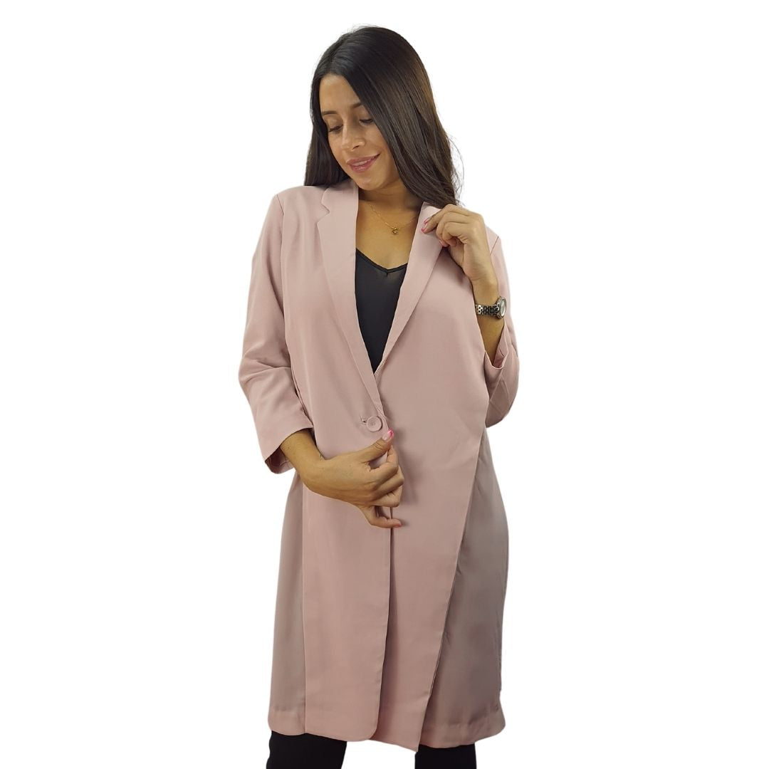 Blazer Vero Moda Rosa Vieja Style CHEESE 3/4 BLAZER(VMC-MP)