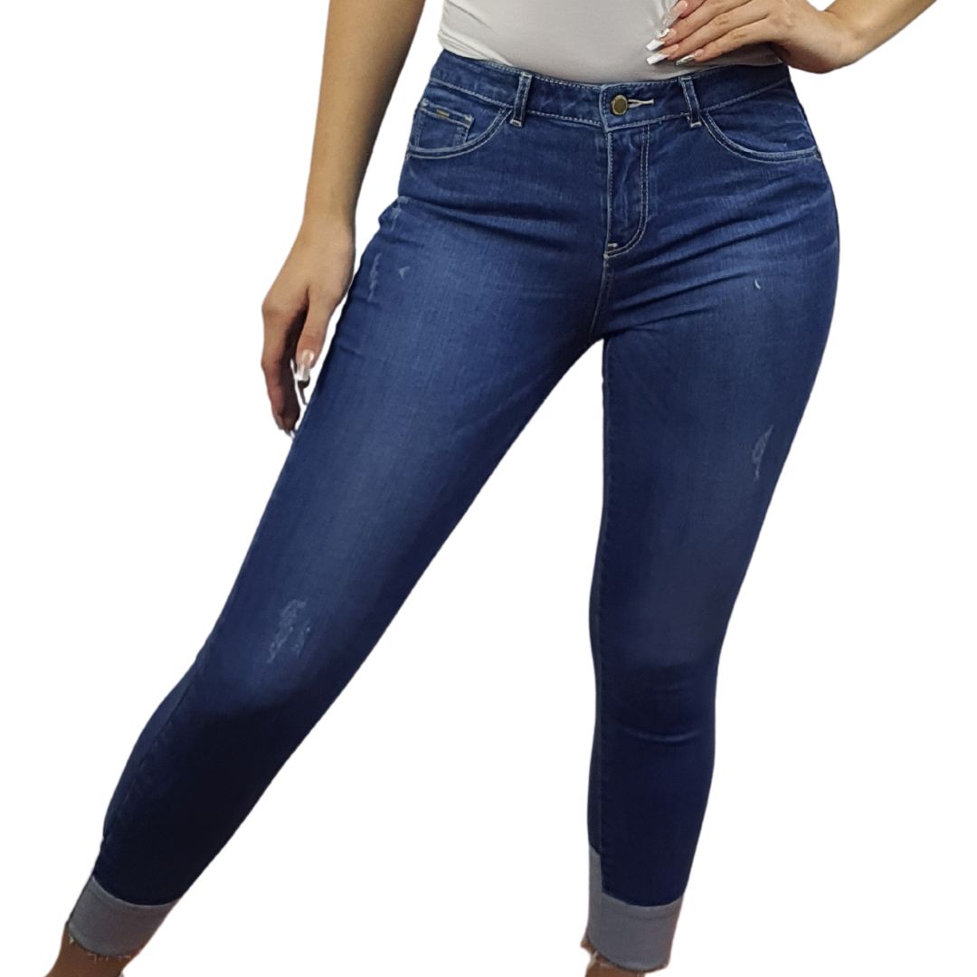 Jeans Vero Moda Azul Style CLEVER 9/10 MW X-SLIM JEANS(NR)