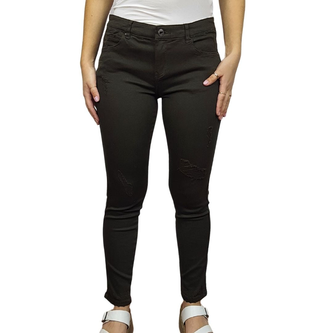 Pantalon Vero moda Negro Style INSECTS 9/10 LW X-SLIM JEANS(NC)