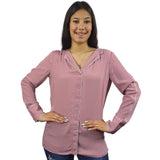 Blusa Vero Moda Rosa Vieja Style BEA L/S TOP(MM)