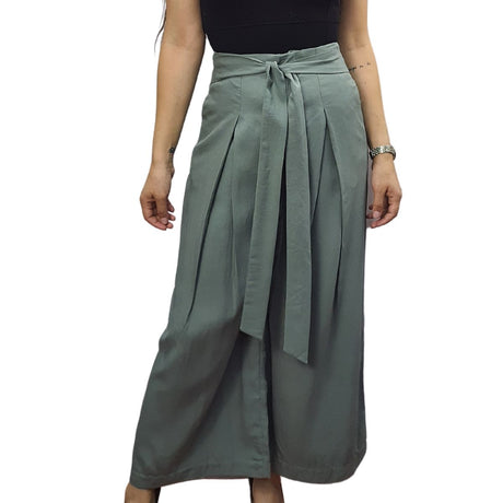 Pantalon Vero Moda Verde Style WITTY SOFT 9/10 WIDE PANTS(NR)