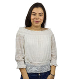 Top Vero Moda Blanco Style THUNDER 3/4 JERSEY TOP(BJ)
