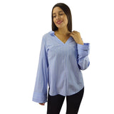 Blusa Vero Moda  Celeste Style  TATE STRIPE L/S TOP(SL)