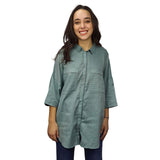 Camisa Vero Moda Verde Style FACIAL 1/2 SHIRT(MM)
