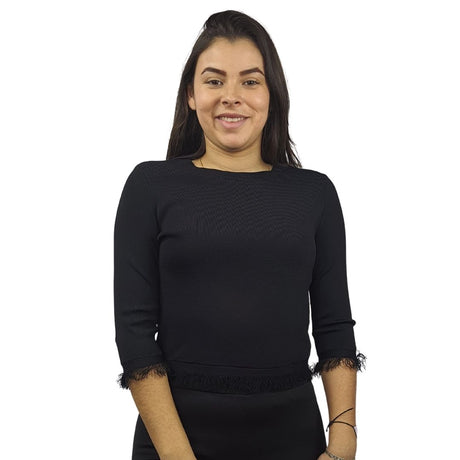 Blusa Vero Moda Negro Style KARMIA 3/4 KNIT(VMC-EL)