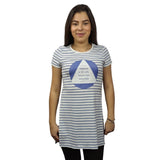 Polera Vero Moda Blanco y Azul Style SHIRLEY S/S TOP(NE-EC-2)