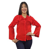 Blusa Vero Moda Rojo Style RAY L/S SHIRT(VMC-NR)