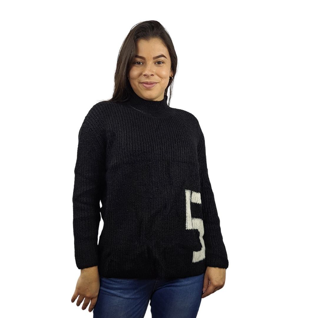 Sweater Vero Moda Negro Style SIMA L/S KNIT(MW-CT-2)