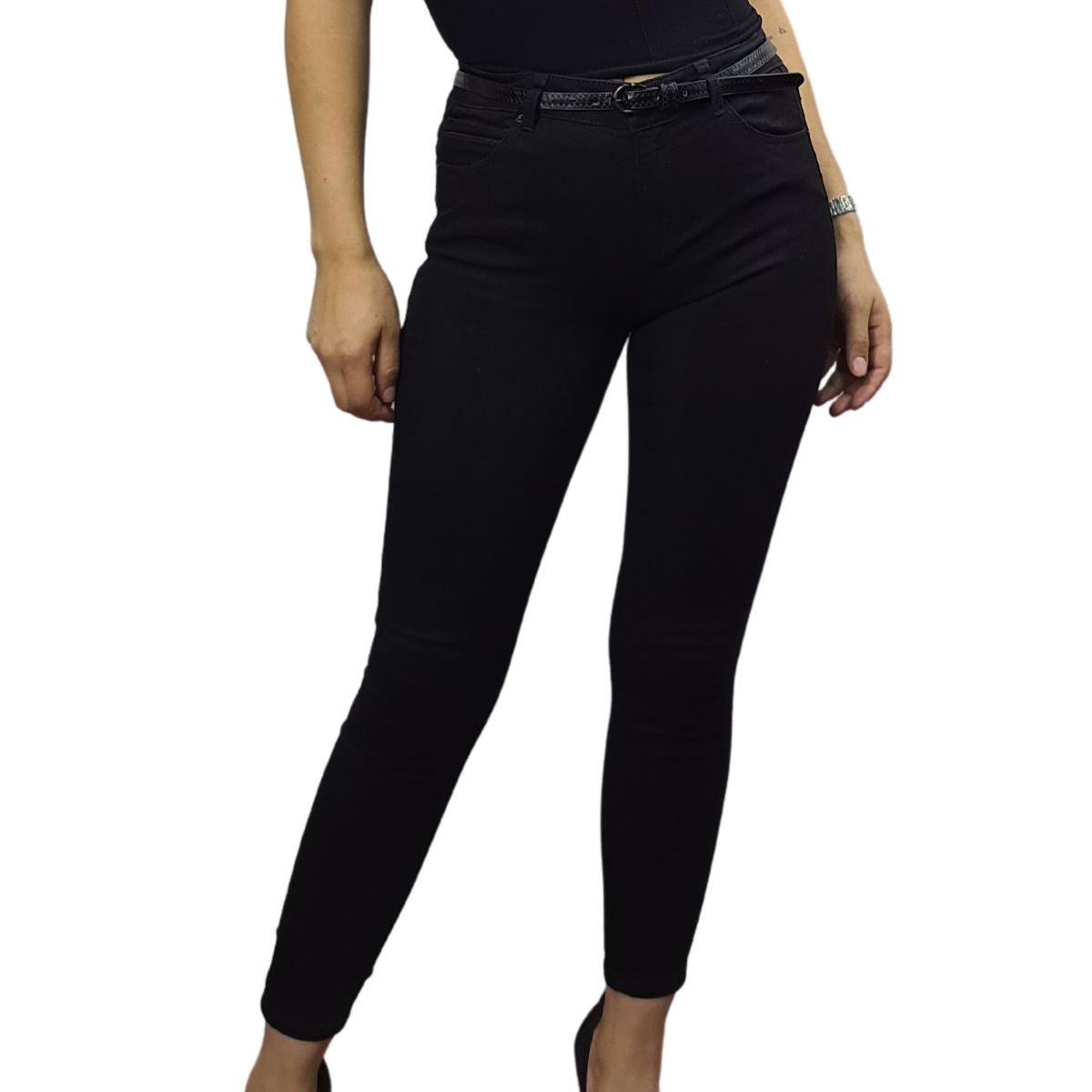 Jeans Vero Moda Negro Style ONE MW 9/10 X-SLIM JEANS(UM)