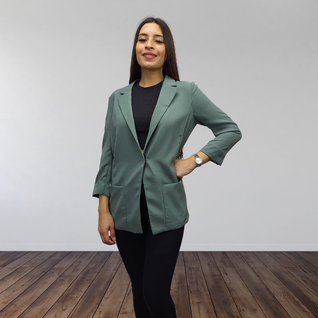 Blazer Vero Moda Verde Style TINA 3/4 BLAZER(VMC-SD)