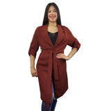 Blazer Vero Moda Burdeo Style JODI L/S COAT(NR) SIN CINTURON