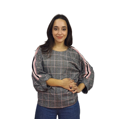 Blusa Vero Moda Gris Style PAPI 3/4 JERSEY TOP(LL)