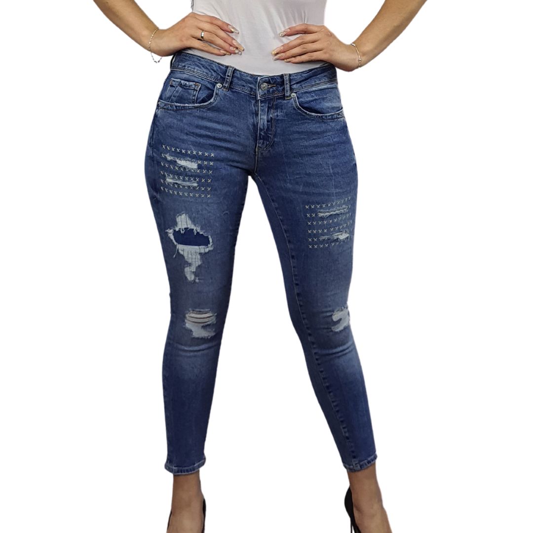 Jeans Vero Moda Azul Style CRAYON 9/10 X-SLIM JEANS(MM)