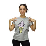 Polera Vero Moda Gris  Style ICE S/S TOP(TP-ET-3)