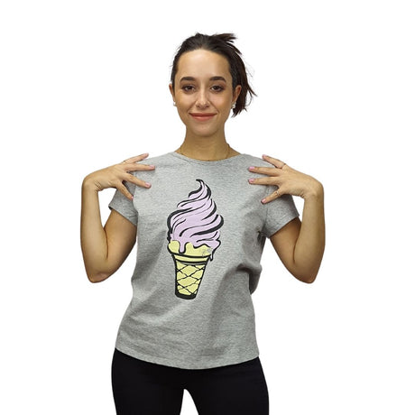 Polera Vero Moda Gris  Style ICE S/S TOP(TP-ET-3)