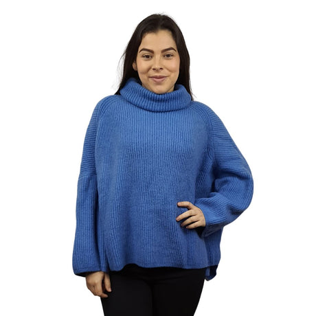 Sweater Vero Moda Azul Style SANDY L/S KNIT(VMC-UR)