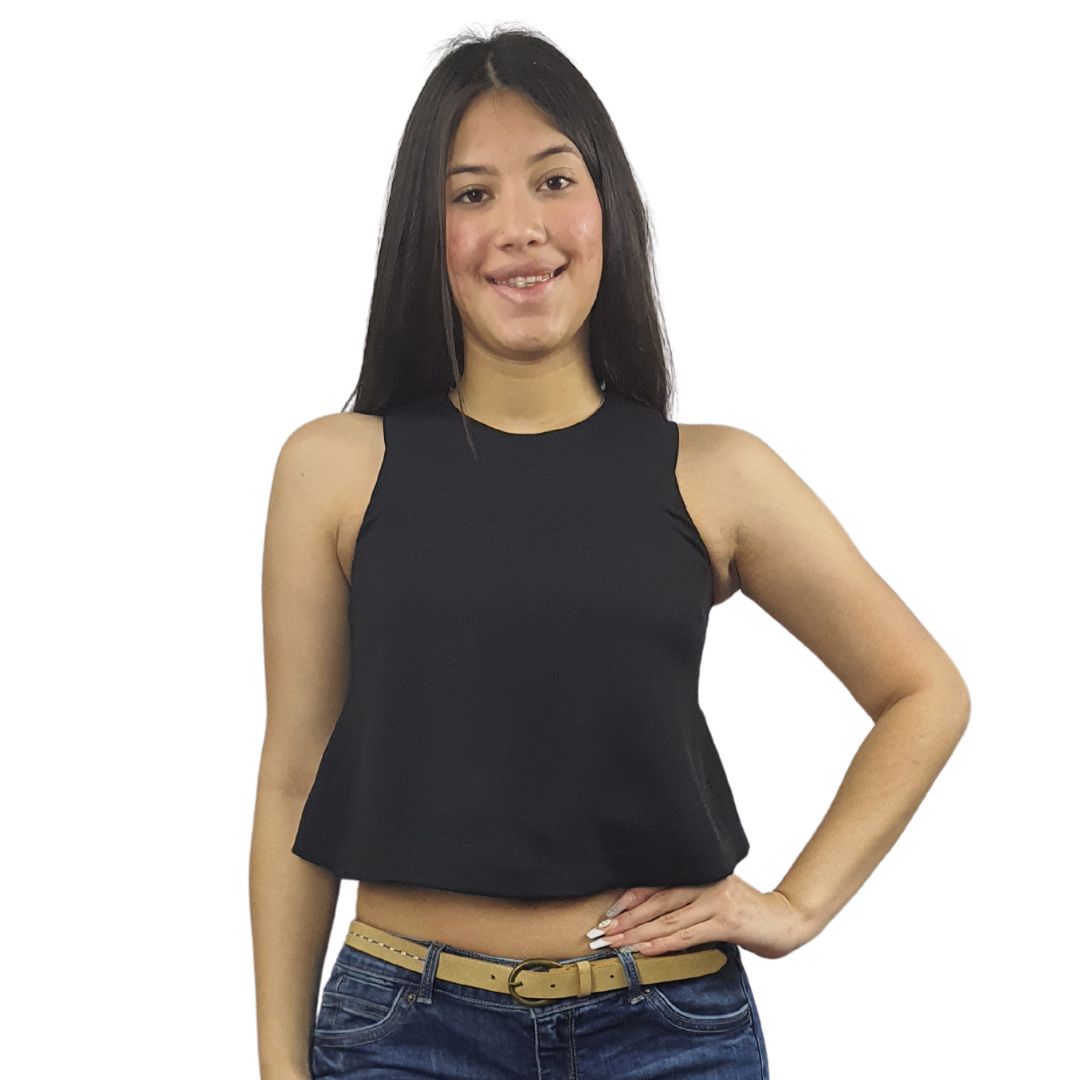 Top Vero Moda Negro Style BEULAH S/L TOP(VMC-TP-ES-3)