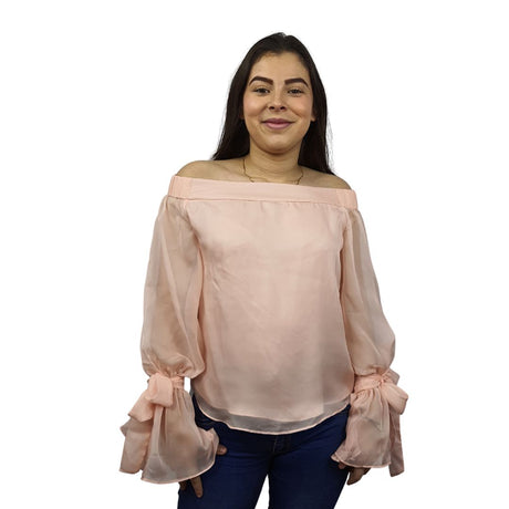 Blusa Vero Moda Rosado Style VIVIAN L/S WOVEN TOP(VMC-DR)