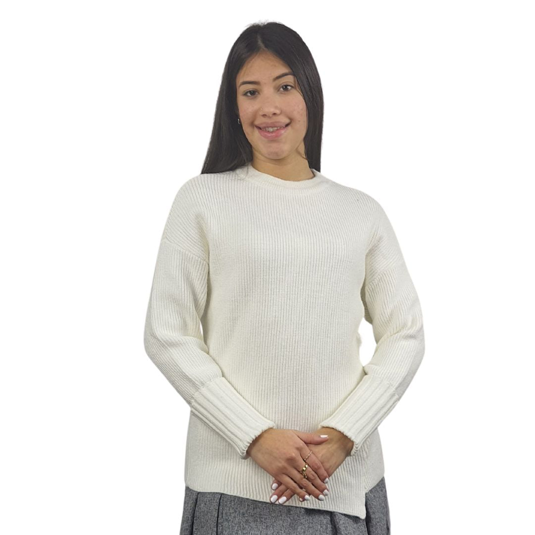 Sweater Vero Moda Blanco Style FRILL L/S KNIT(VMC-CP)