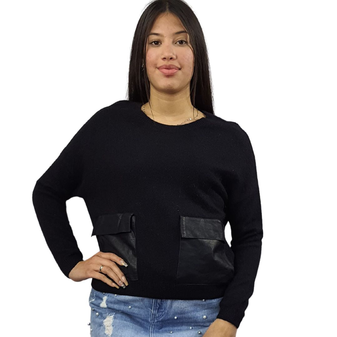 Sweater Vero Moda Negro  Style CASSIE L/S KNIT(VMC-BN-CT-3)