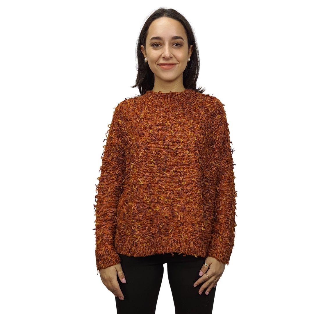 Sweater  Vero Moda Marron  Style CHELSEA HYPE L/S KNIT(BN-CT-2)