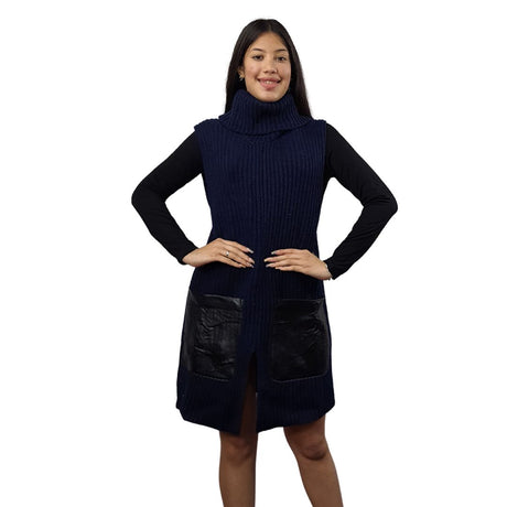 Vestido Vero Moda Azul Style PENCIL S/L KNIT SET(MW-EC-3)