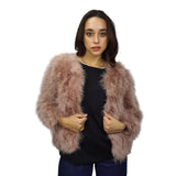Chaqueta Vero Moda Rosa Vieja Style OTTAWA 7/8 OSTRICH FUR JKT(DR)