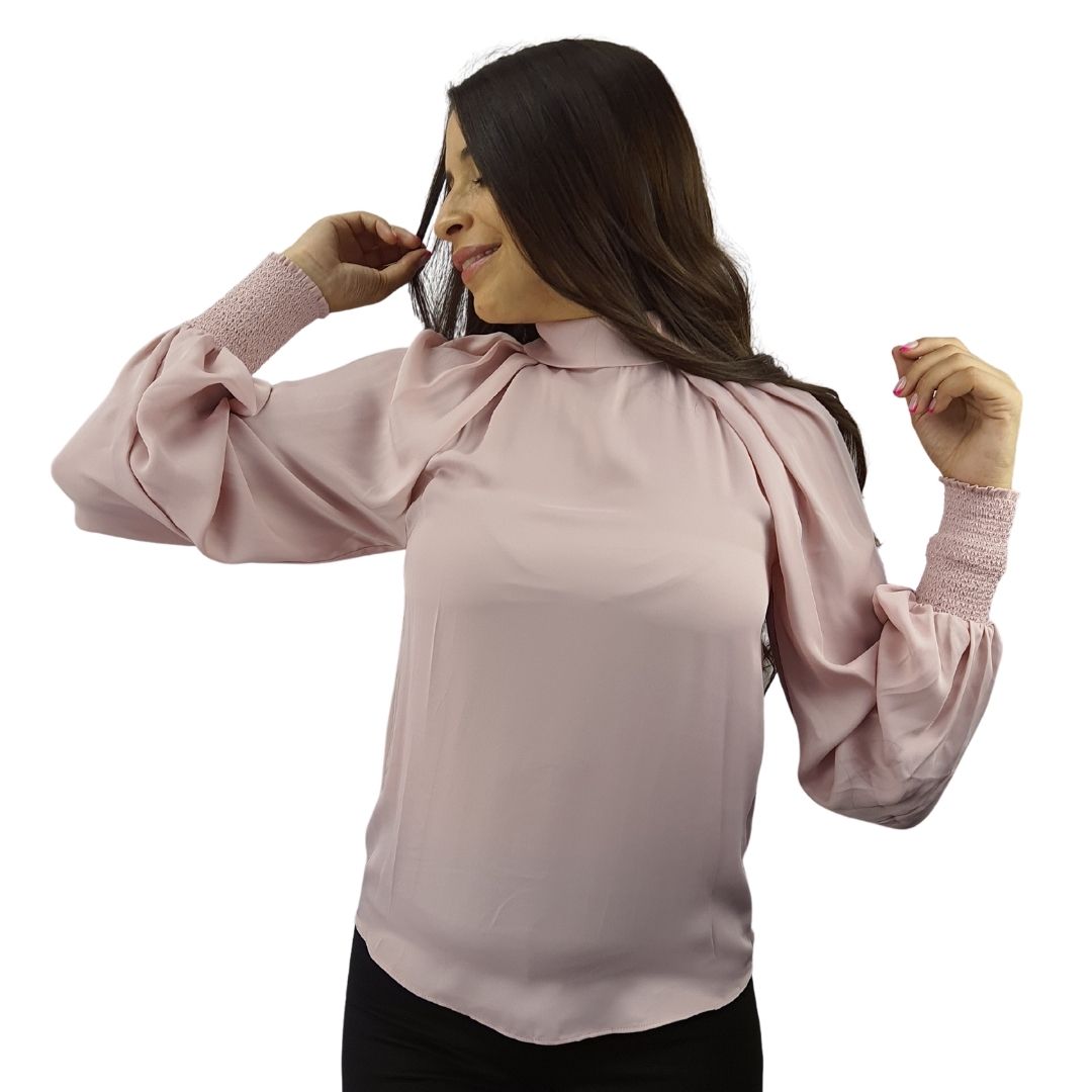 Blusa Vero Moda Rosa Vieja  Style TIFFANNY L/S WOVEN TOP(VMC-PF)