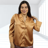 Camisa de Pijama Vero Moda Cobre Style AILSA 9/10 SHIRT (HOMEWEAR)