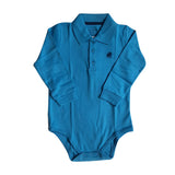 Body Babycottons C/Polo Pima Celeste Cyan
