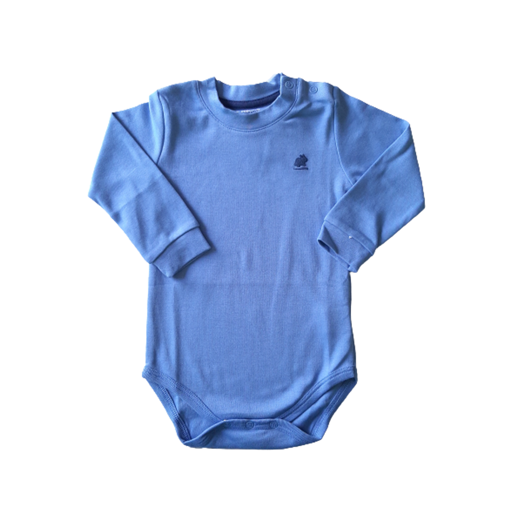 Body Babycottons C/Polo Pima Celeste Cyan