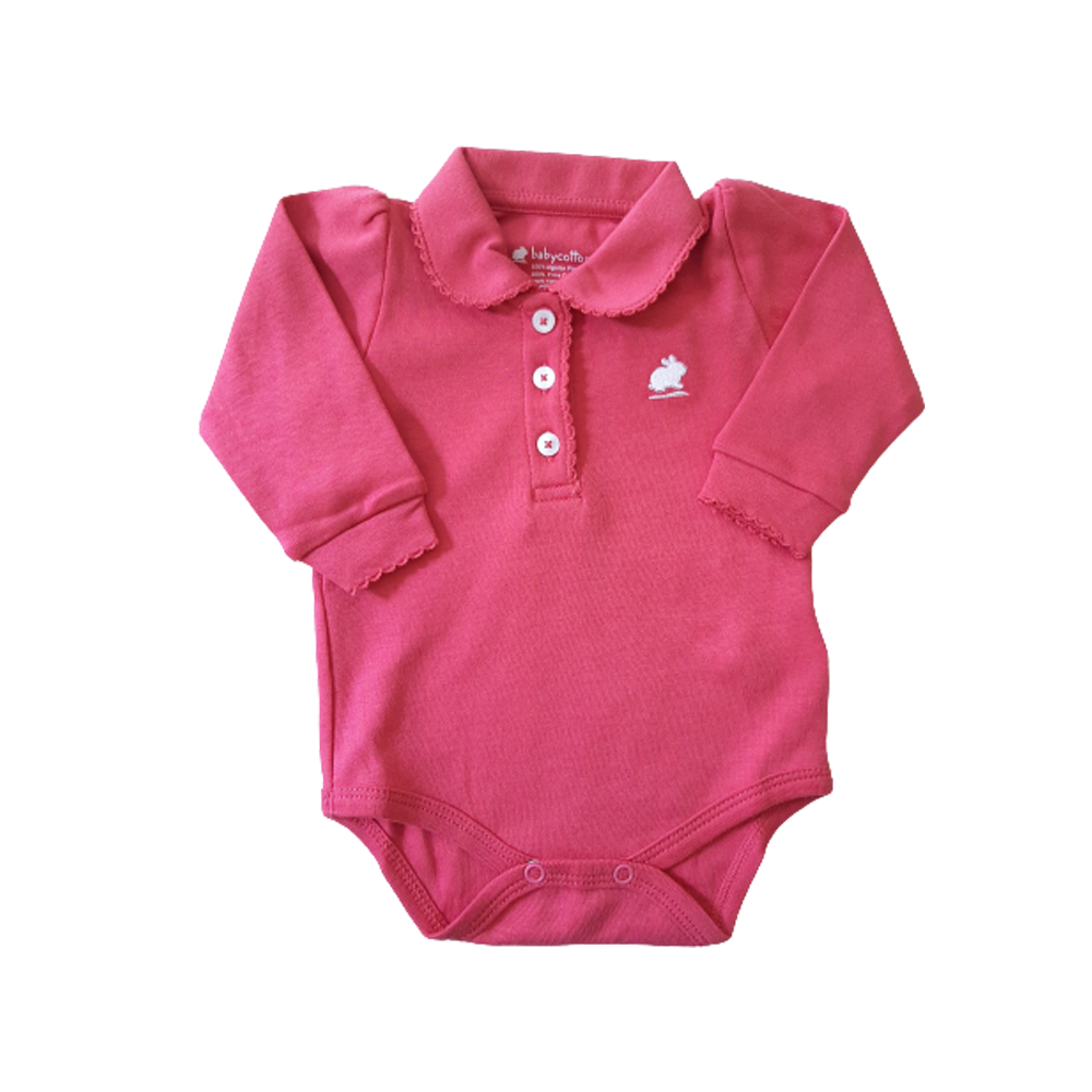 Body  Babycottons C/Bb Ml Pima  Rosa Azalea