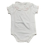 Body Babycottons C/BB Isabella Blanco Rosa