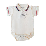 Body Babycottons C/polo max SQ MC Beige claro
