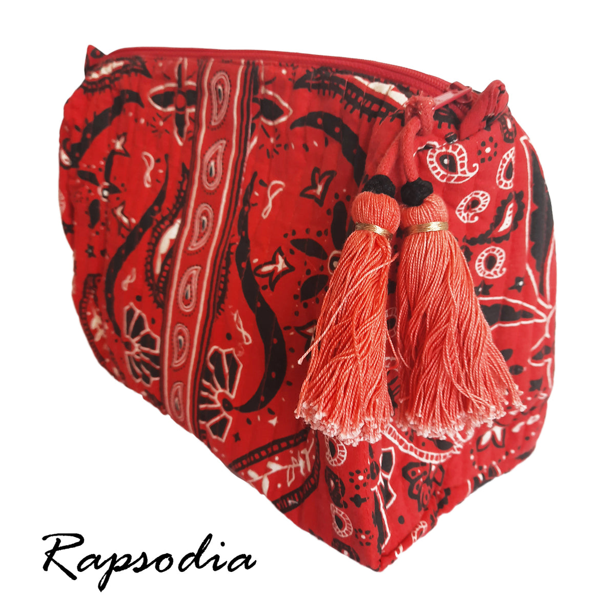 Cosmetiquero Rapsodia Grande Bandana Rojo