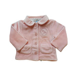 Cardigan Babycottons Nests Forrado Plush E Rosa
