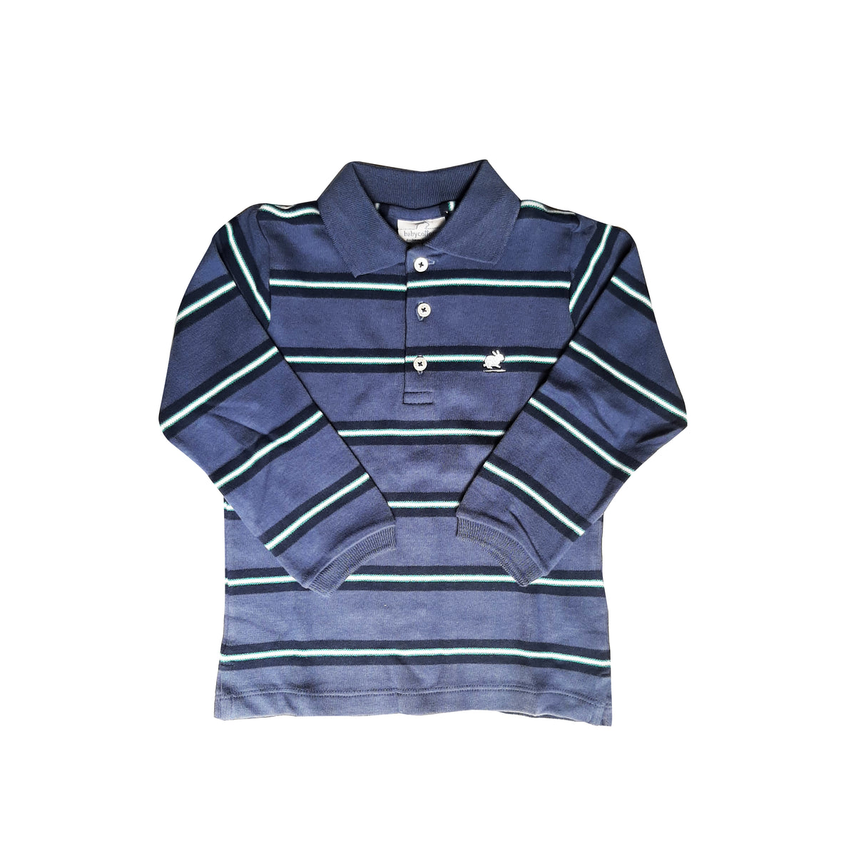 Remera Babycottons C/Polo Knigth Ray Azul